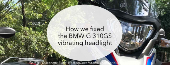 BMW G 310GS, fix, headlight, vibration