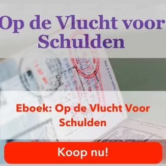 voorkant van het eboek "vluchten voor je schulden"