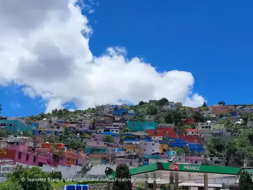 kleurrijke bario heuvel